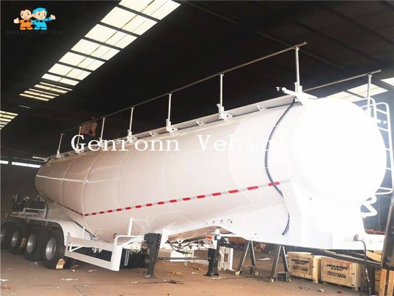 China 3 Axle 45 Cbm 60 Ton Bulker Cement Tanker Trailer For Sale