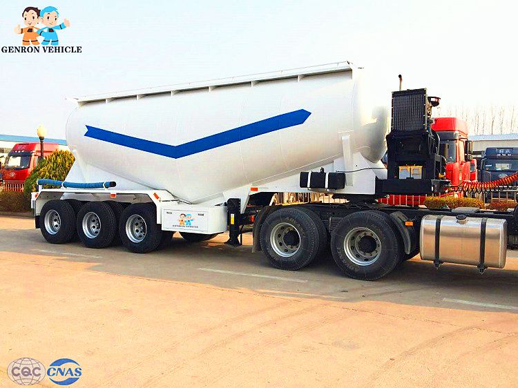 30 Cbm Dry Bulk Tank Trailer 3 Axis V Shape Cement Tanker Semi Trailer