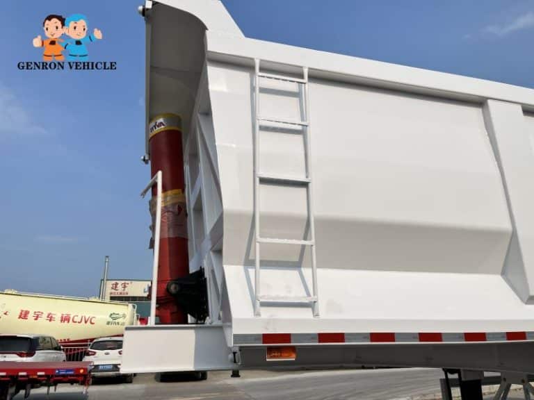 Custom hydraulic lift system for Genron 80 tonne tipper trailer