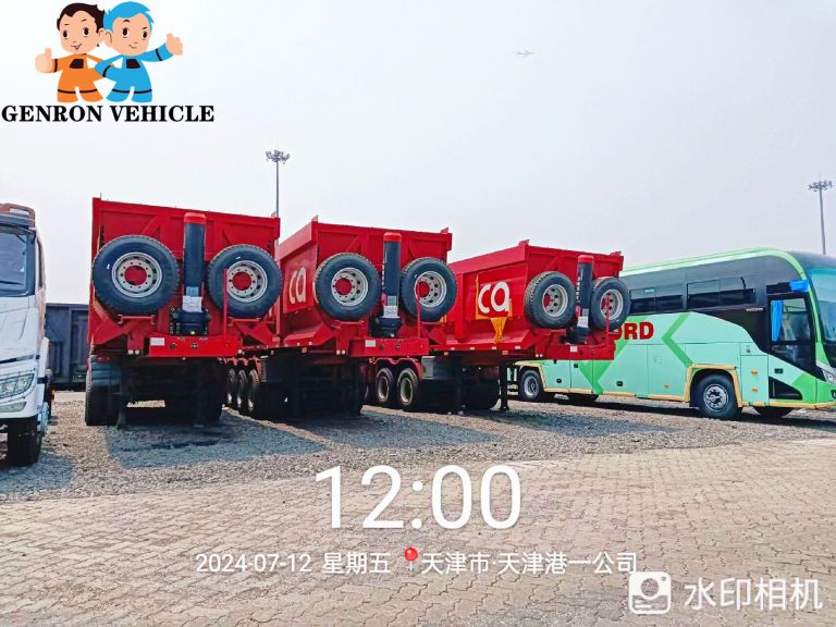 4 Axles Rear Dump Semi Trailers