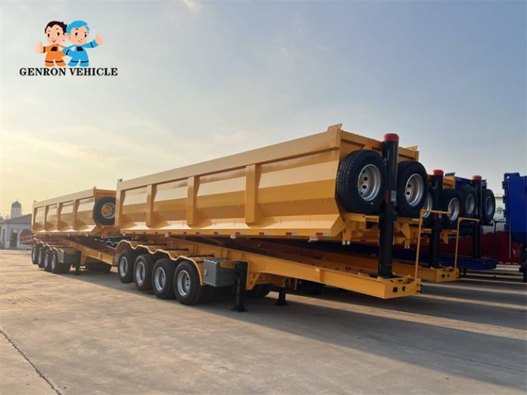 4 Axles End Dump Trailers (4)
