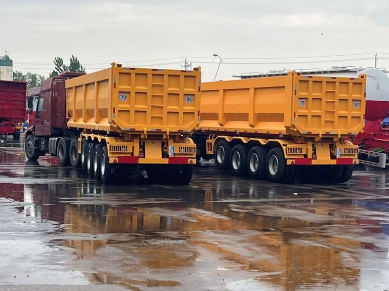 4 Axles Dump Trailers For Sale