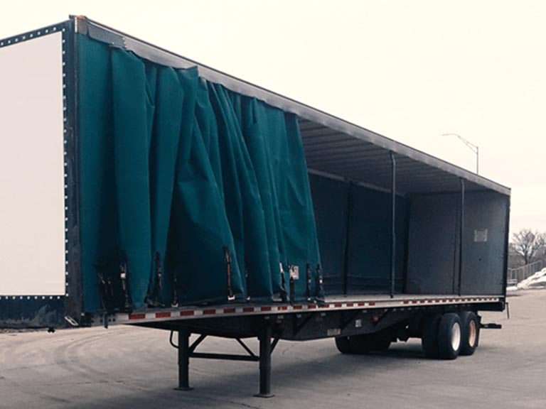 How to Strap a Curtain Side Trailer